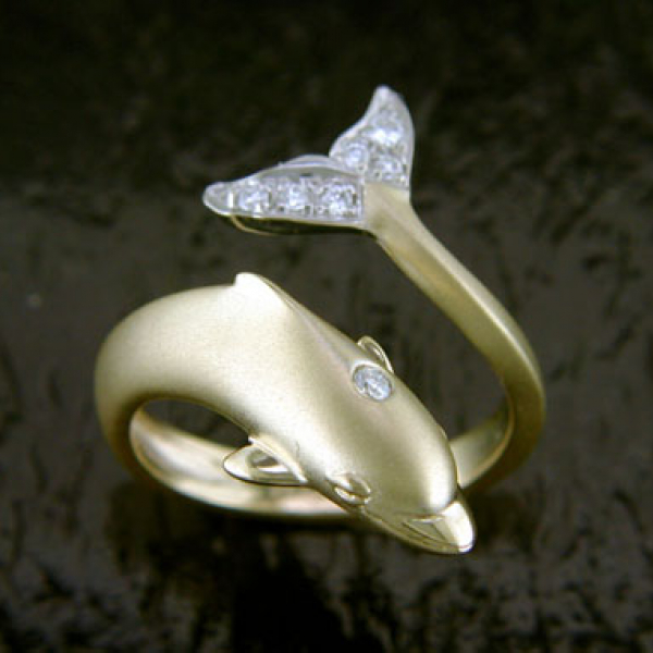 Dia. Dolphin Ring Wrap - SM by Steven Douglas